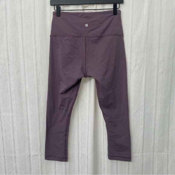 EUC ✨ 90 Degree by Reflex mauve purple 3/4 length crop leggings size Medium - Picture 2 of 7